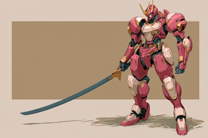 do mecha robot gundam illustrations