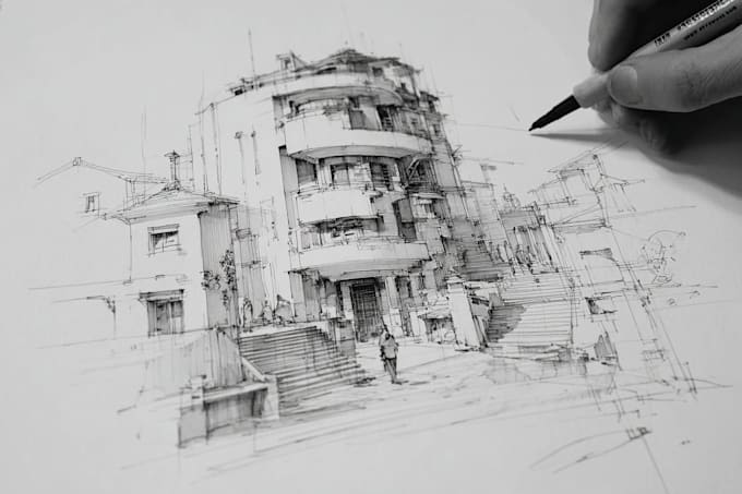 do permit drawing for city approval, architectural floor plan