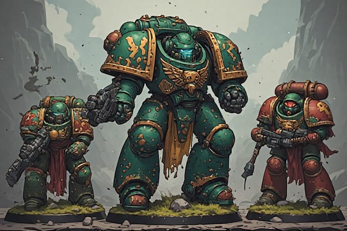paint your custom warhammer, 40k, wargaming miniatures