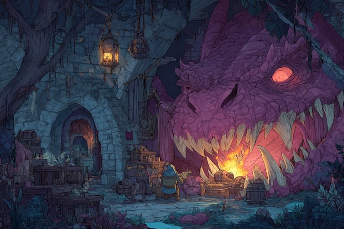 illustrate your dungeons and dragons rpg character or party
