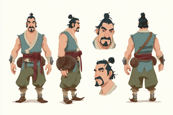 do character design, concept art, and splash art