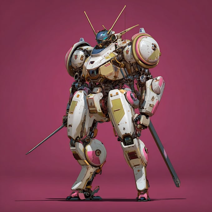 create custom mecha robot art