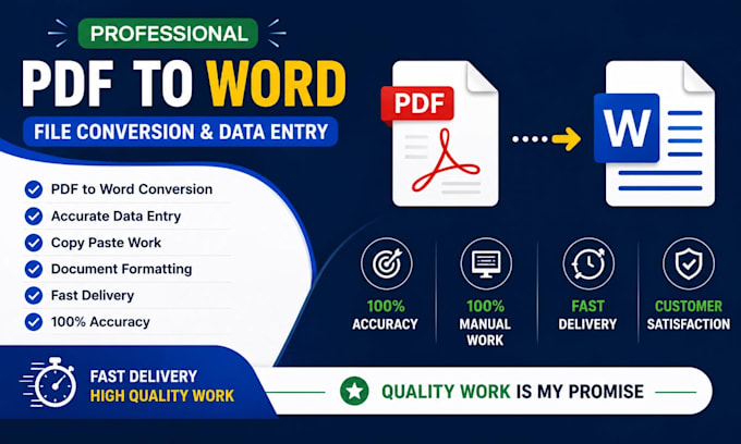 fast PDF to word and excel conversation