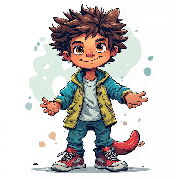 create cartoon kids book illustrations