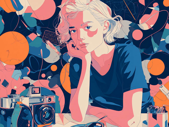 create digital paintings and illustrations