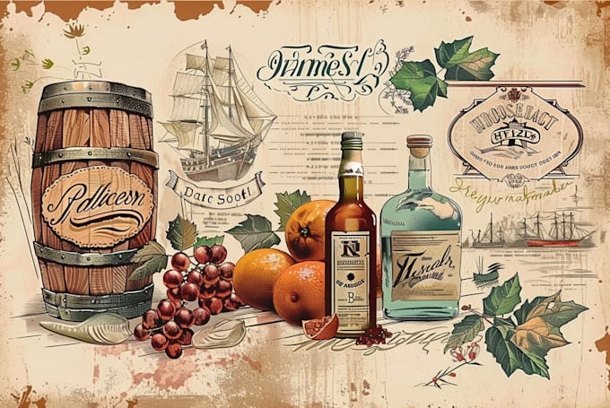 draw amazing a create illustration vintage artwork
