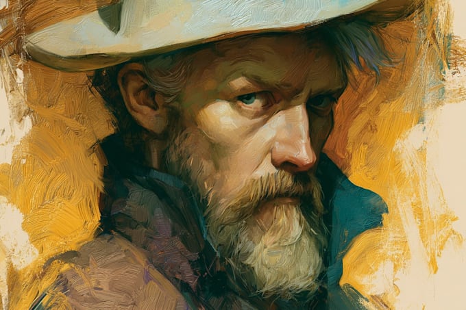 create stunning hand painted oil painting illustrations