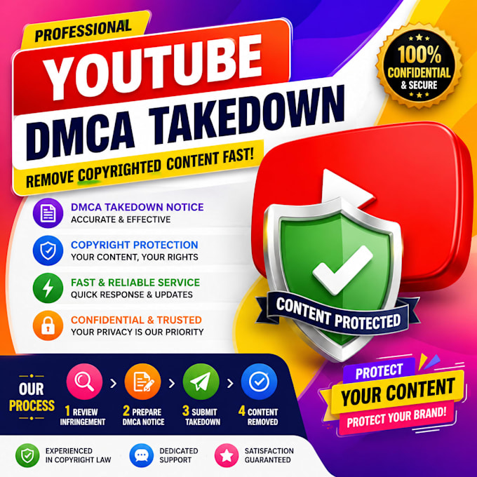 assist with youtube content removal