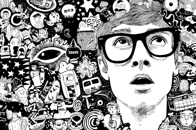 draw doodle art illustration designs on any topic