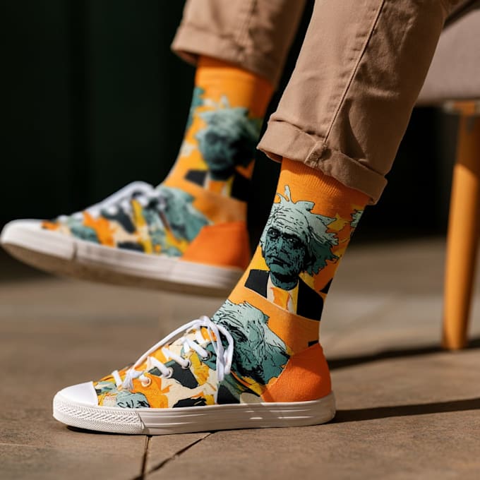 design custom and unique socks design