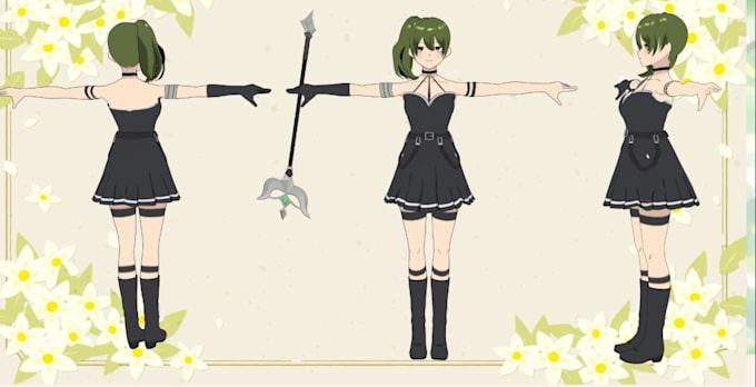 edit fix and create vrchat avatar, rigging 3d model, mmd, vrm, cc4, iclone 8
