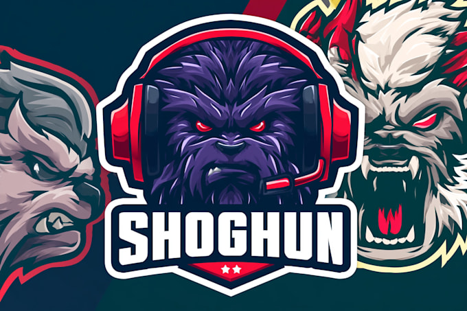 create a youtube gaming mascot logo professionally