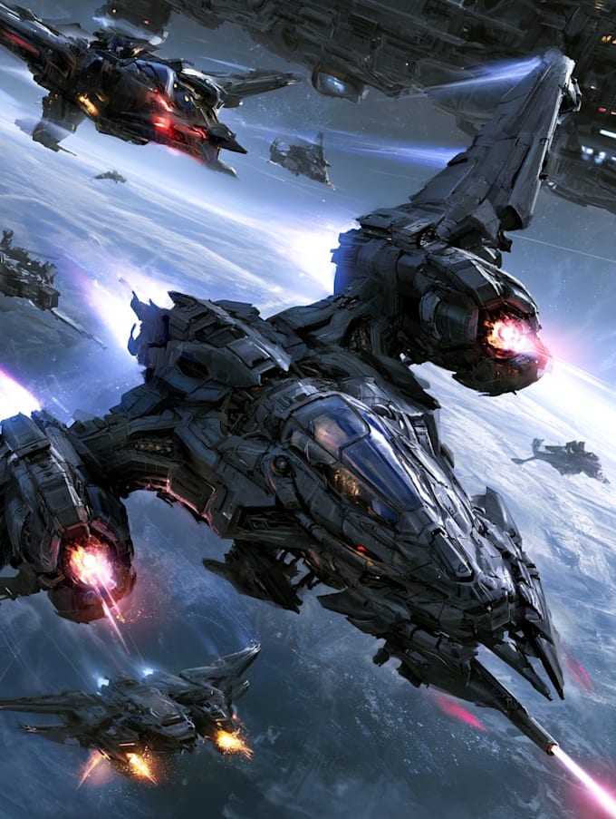 sci fi character illustration or sci fi character