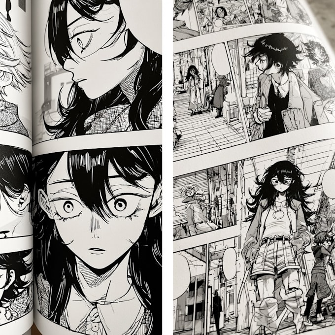do unique comic book page or manga page