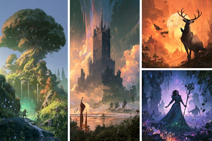 create concept art and illustration