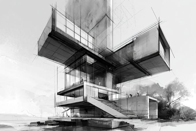 draw architectural drawings and blueprints for permit