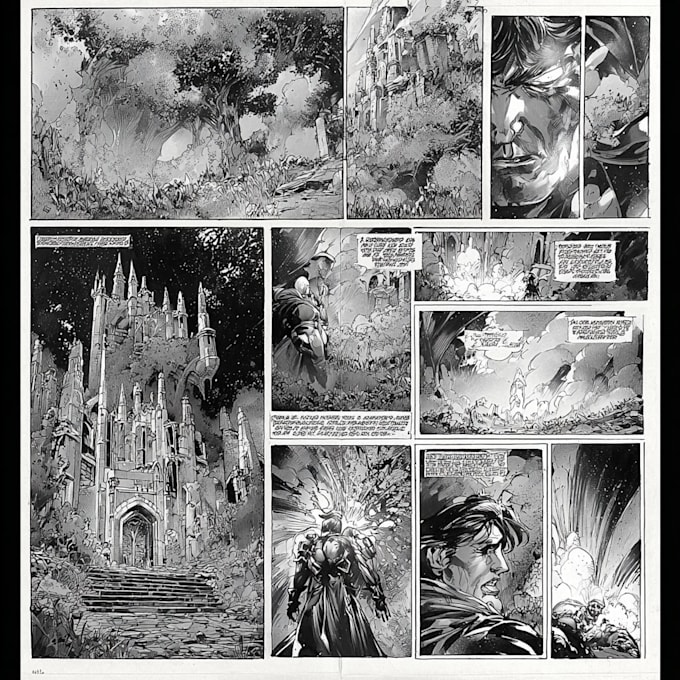 create comic book and custom illustration
