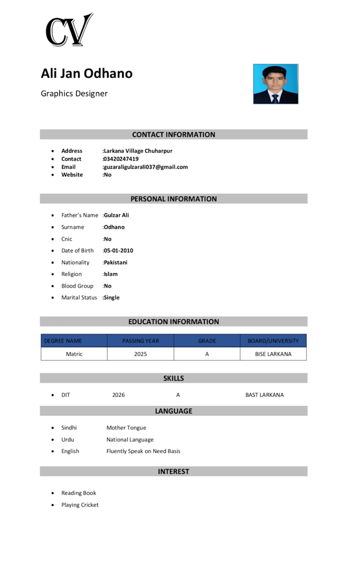 do professional ms word formatting, typing, and document design, CV