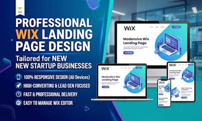 design a high converting wix landing page