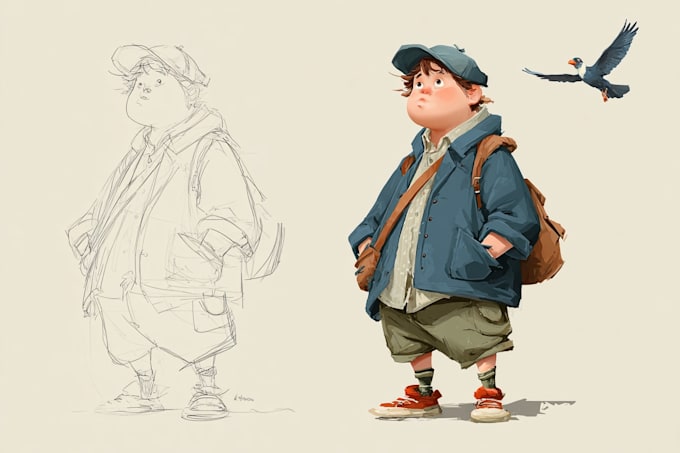 design cute cartoon characters
