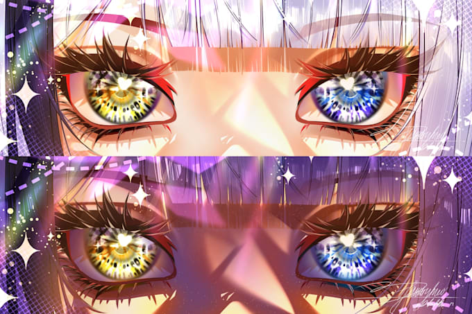 eye banner illustration vtuber