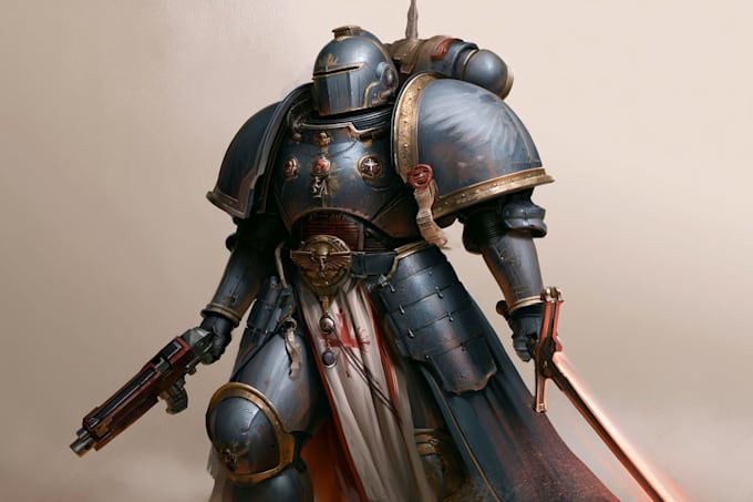 do a warhammer 40k character art
