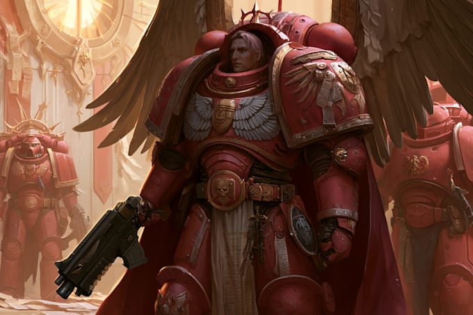 design a warhammer 40k character art