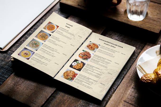 design professional restaurant menu and drink menu