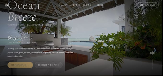 design a luxury real estate website, realtor website using wix website