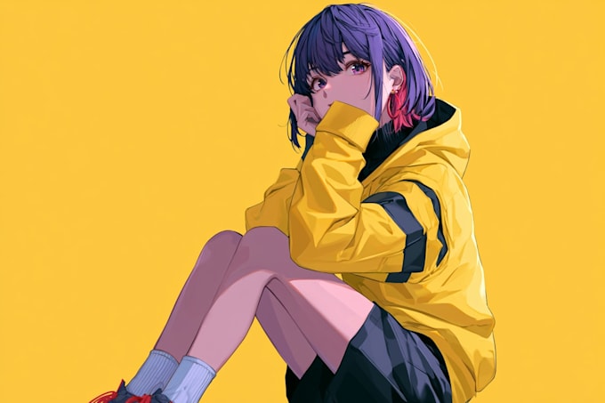 draw original anime character, vtuber, or oc art
