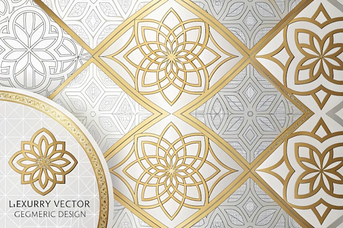 design abstract vector luxury geometric pattern design