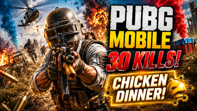 design viral gaming youtube thumbnails with high CTR