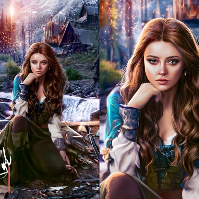 do realistic or fantasy portrait