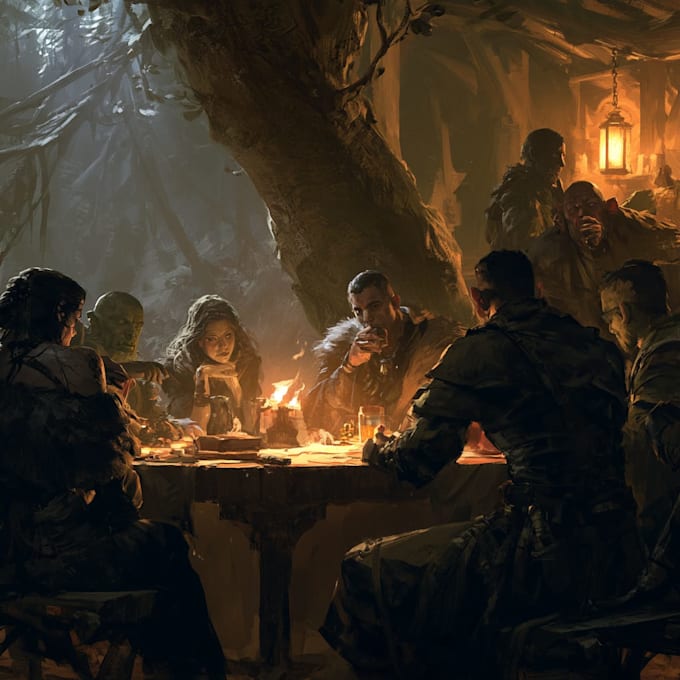 draw your dnd party