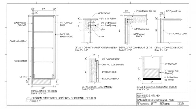 do shop drawing, woodworking, joinery, casework, millwork