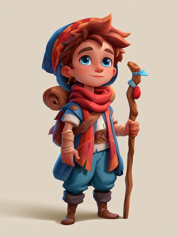draw 2d game character or 2d game character