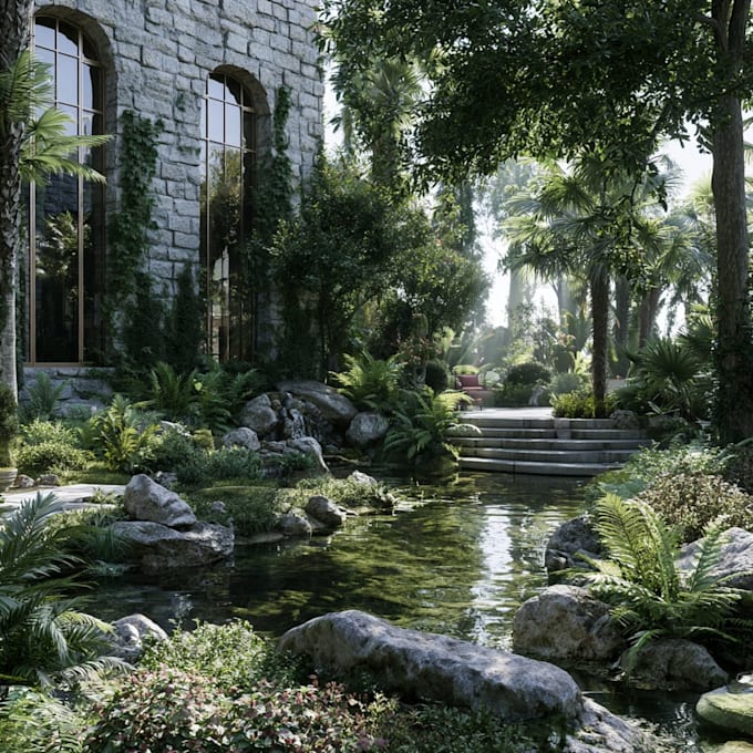 do landscape designing home garden high quality renderings