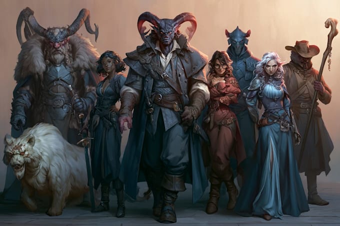 draw your dnd party
