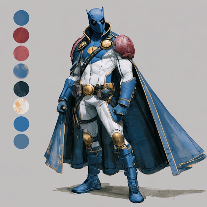 create cute superhero cartoon for you