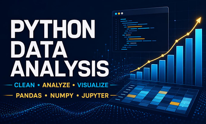 clean, analyze, and visualize your data using python