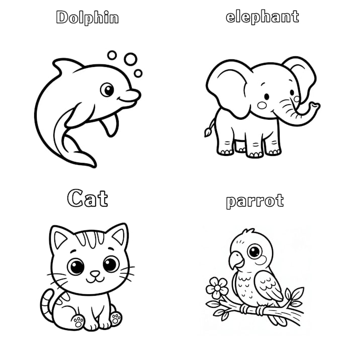 printable PDF coloring pages for kids