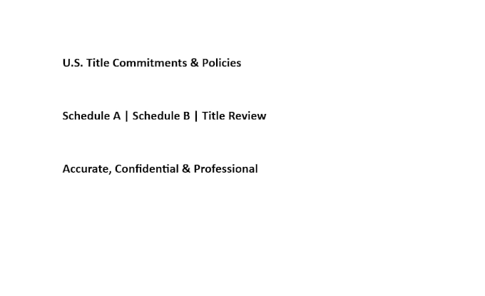 prepare title commitments and title policies