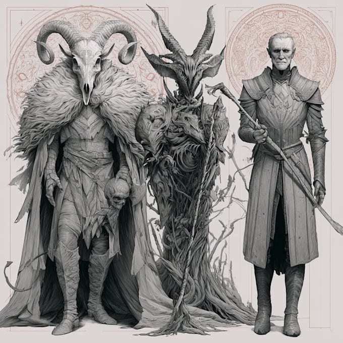 design fantasy horror and fantasy horror character