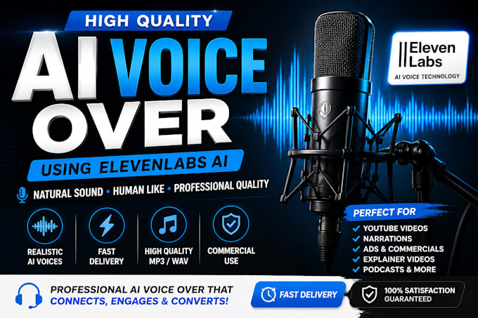 create high quality ai voice over using elevenlabs