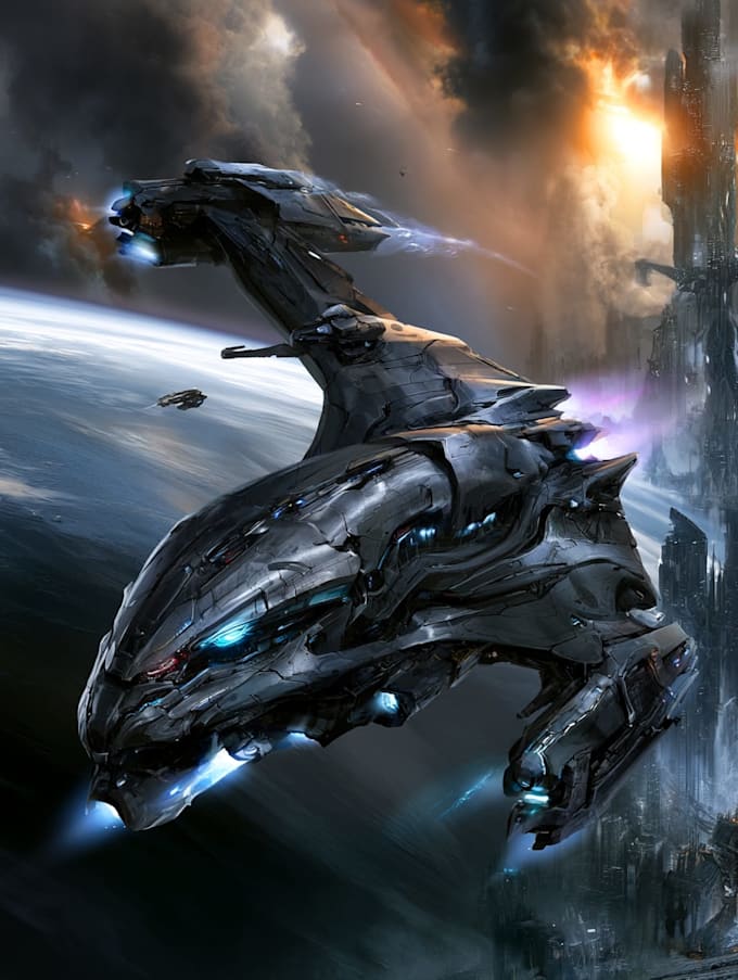 make sci fi spaceship models