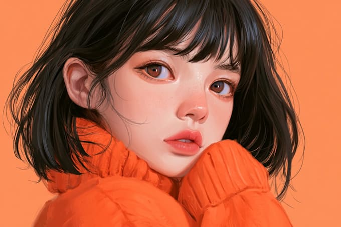 draw cute self portrait, couple, or idol