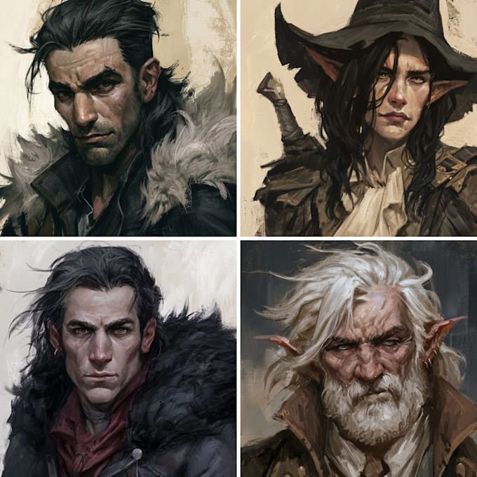 do your dnd character portrait