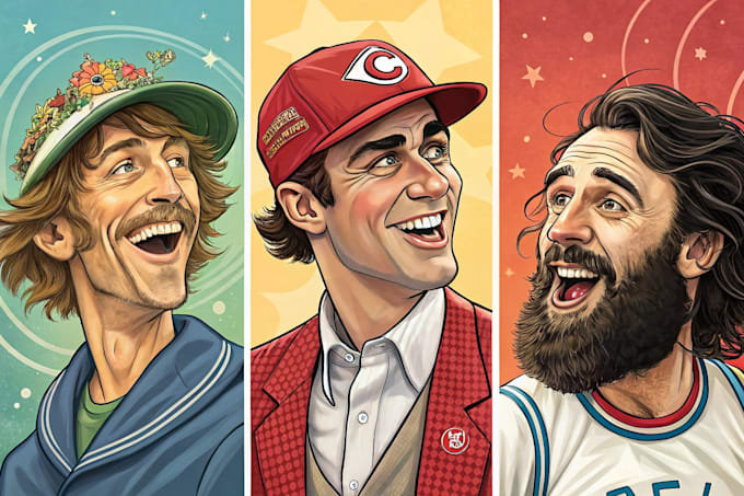draw caricatures from photos