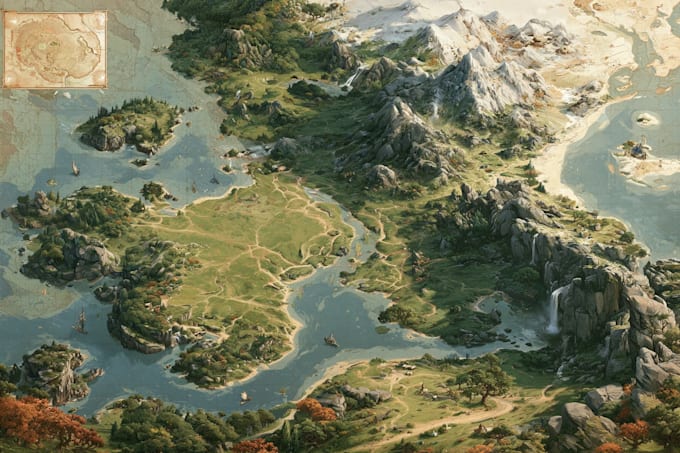 draw a map illustration for you