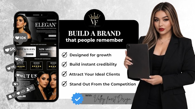 design a luxury shopify website for your brand